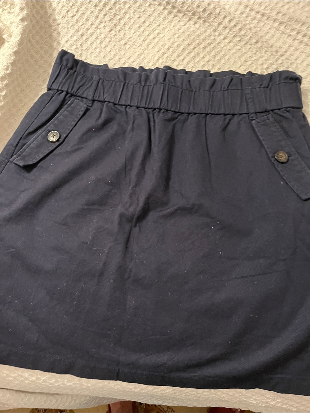 LOFT Navy Blue Mini Skirt